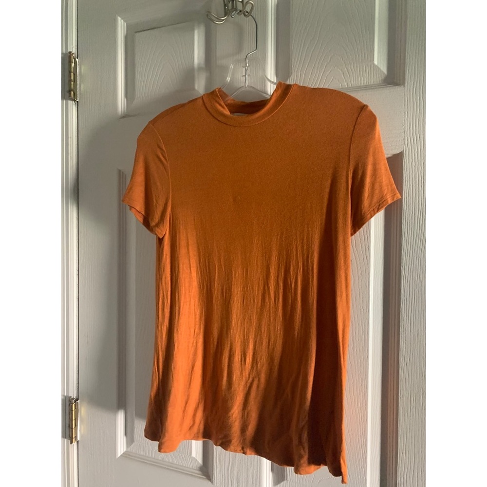 Active USA Orange Fitted Shirt Small